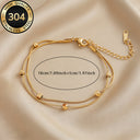Heart Chain Bracelet for Women, 304 Stainless Steel, Hypoallergenic, Gold or Silver