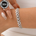 Watch Link Bracelet for Women, 304 Stainless Steel, Gold or Silver