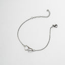 Double Heart Bracelet, 304 Stainless Steel Chain, 18K Gold Plated or Silver