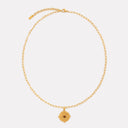 Giselle Tiger's Eye Gold Pendant Necklace, view 7