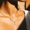 Alanna White Teardrop Stone Pendant Necklace, view 7