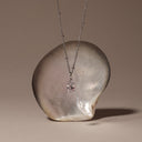 Alanna White Teardrop Stone Pendant Necklace, view 4
