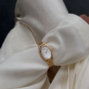Fiona Vintage Mother-of-Pearl Gold Watch for Women, view 15