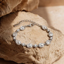 Charis Bezel Set Zircon Station Chain Bracelet, view 8