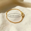 Handcuff Chain Bracelet, Adjustable Statement Bracelet, Gold or Silver
