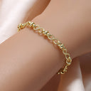 Infinity Chain Bracelet for Women, 18K Gold Plated Figure Eight Bracelet