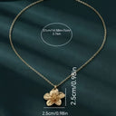 Flower Pendant Necklace for Women, Elegant Floral Necklace, White, Gold, Pink or Blue