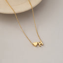 Heart Initial Necklace A to Z, Dainty Gold Letter Necklace for Women