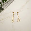 Star Earrings for Women, Stainless Steel, Gold or Silver