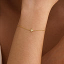 Star Bracelet for Women, 18K Gold Plated with Cubic Zirconia Pendant