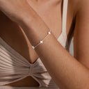 Four Leaf Clover Bracelet for Women, Cubic Zirconia, Gold or Silver