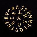 Bow and Initial Necklace Set A to Z, 2 Layered Gold Stainless Steel Necklaces
