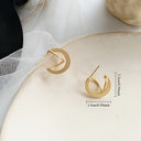Minimalist Gold Earrings for Women, Dainty Everyday Earrings