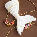 Custom Name Necklace, Colourful Bubble Letters on Gold Snake Chain, Stainless Steel