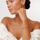 Tatiana Colourful Dainty Chain Bracelet, view 2