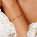 Tatiana Colourful Dainty Chain Bracelet, view 3