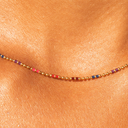 Isadora Rainbow Beaded Choker Necklace, view 8