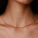 Isadora Rainbow Beaded Choker Necklace