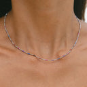 Isadora Rainbow Beaded Choker Necklace, view 5