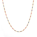 Isadora Rainbow Beaded Choker Necklace, view 13