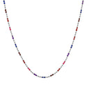 Isadora Rainbow Beaded Choker Necklace, view 18