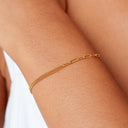 Teresa Mixed Curb and Paperclip Chain Bracelet, view 2