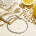 Teresa Mixed Curb and Paperclip Chain Bracelet, view 8