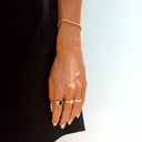 Fallon Dainty Beaded Chain Bracelet, view 6