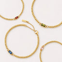 Isabeau Beaded Birthstone Charm Bracelet, view 9
