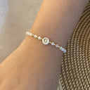 Rina Initial Pearl Bracelet, view 11