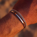 Hayden Men's Stainless Steel Bracelet Set of 3, view 2