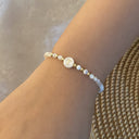 Rina Initial Pearl Bracelet, view 23