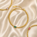 Isabeau Beaded Birthstone Charm Bracelet, view 10