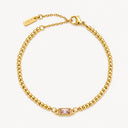 Isabeau Beaded Birthstone Charm Bracelet, view 16