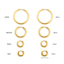 Philippa Thick Hoop Earrings, view 5