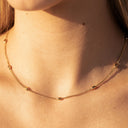 Hope Dainty Gold Bead Chain Choker, view 3