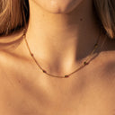 Hope Dainty Gold Bead Chain Choker, view 8