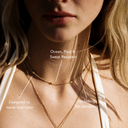 Hope Dainty Gold Bead Chain Choker, view 6