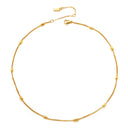 Hope Dainty Gold Bead Chain Choker, view 5