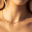 Hope Dainty Gold Bead Chain Choker, view 7