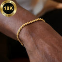 Garrett Twisted Cable Chain Bracelet