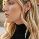 Harper Everyday Gold Earrings, view 6