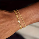 Nolan Men's Cuban Link and Rope Chain Bracelet Set, view 6