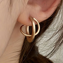 Minimalist Gold Earrings for Women, Dainty Everyday Earrings