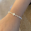 Rina Initial Pearl Bracelet, view 27