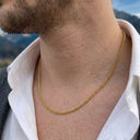 Owen Men's Fine Curb Chain Necklace, view 3