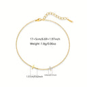 Clover Cross Bracelet, 304 Stainless Steel, Hypoallergenic, Minimalist