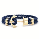 Beckett Men's Navy Rope Anchor Bracelet, view 4