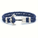 Beckett Men's Navy Rope Anchor Bracelet, view 5