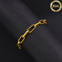 Paperclip Chain Bracelet, 304L Stainless Steel, 18K Gold Plated or Silver